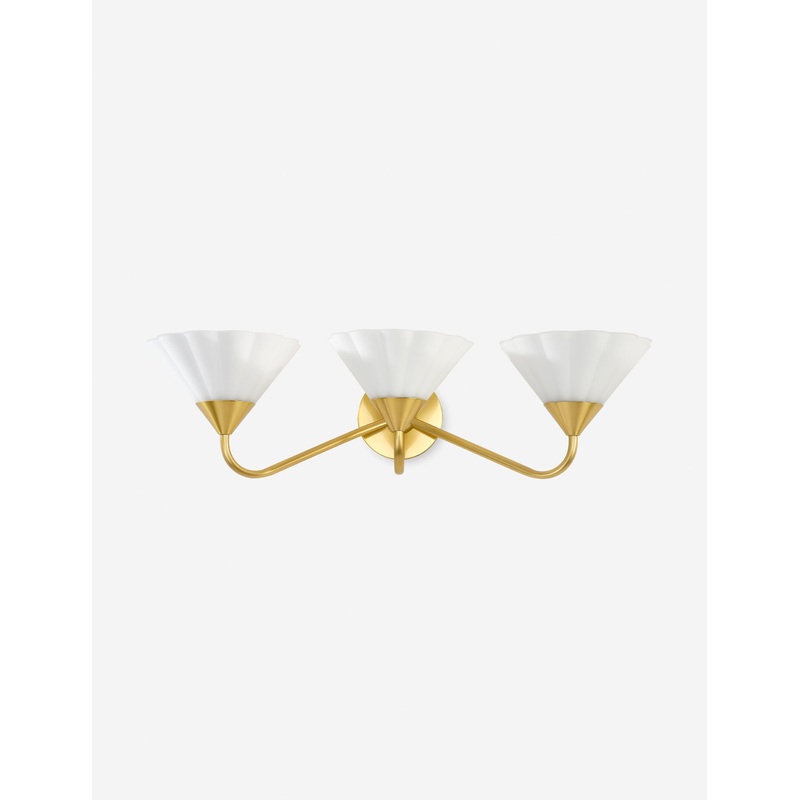 Brennan 3-Light Sconce Brass