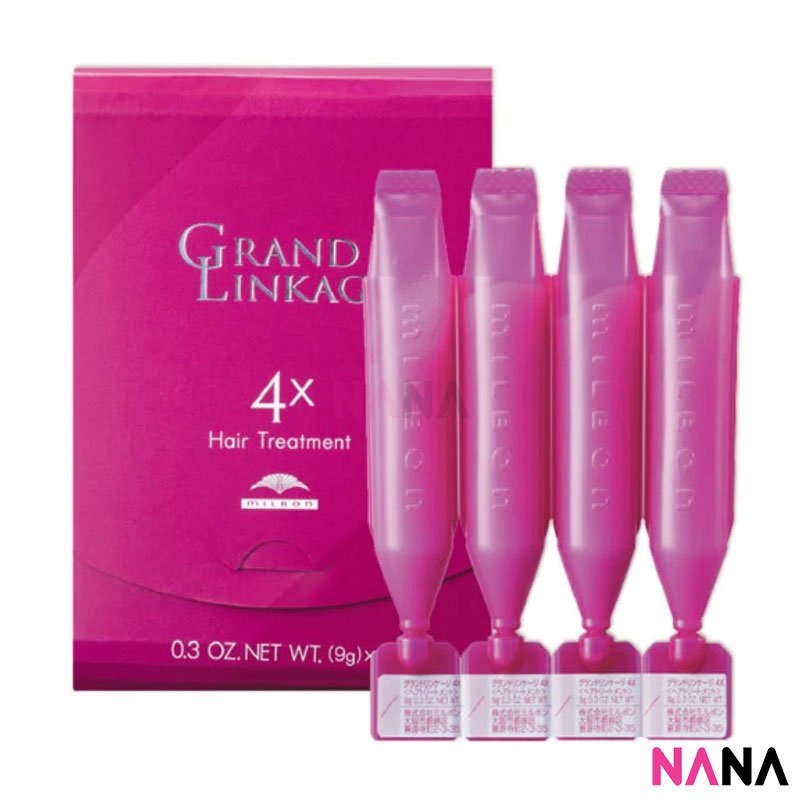 Milbon Grand Linkao Hair Treatment – 4x (9g x 4pcs) [For Coarse Hair]