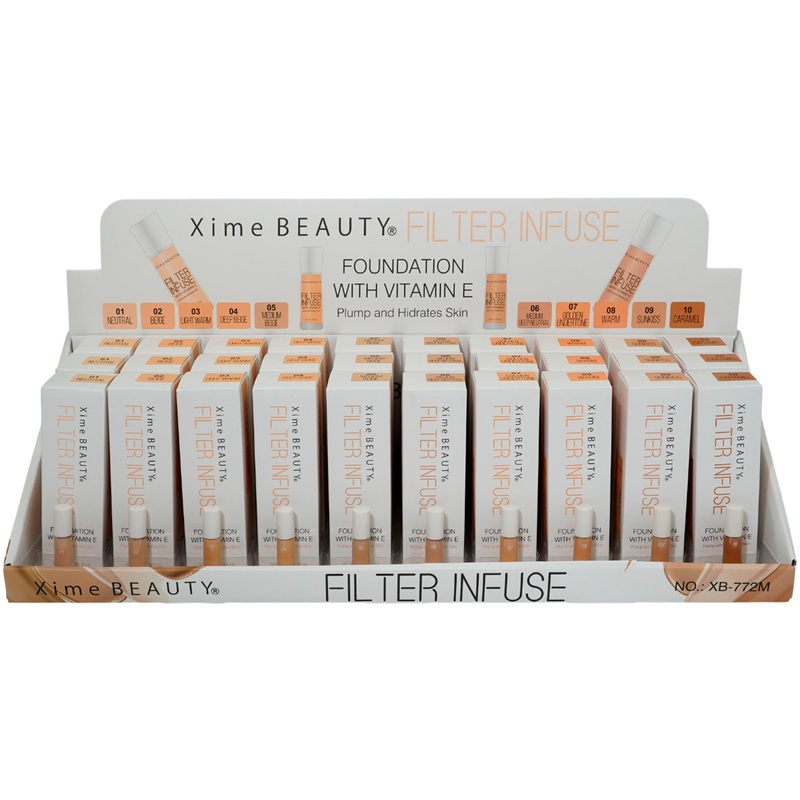 Xime Beauty Filter Infuse Foundation – Wholesale Display 30 Units (XB-772M)