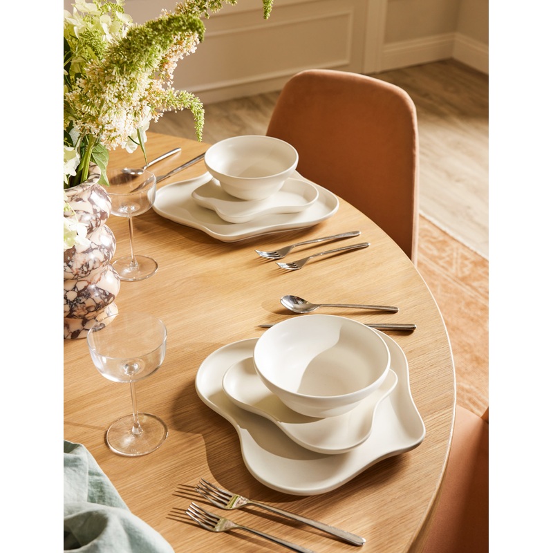 Dew Drop Dinnerware Collection by Lolly Lolly Ceramics Ivory Cereal Bowls -Set of 4