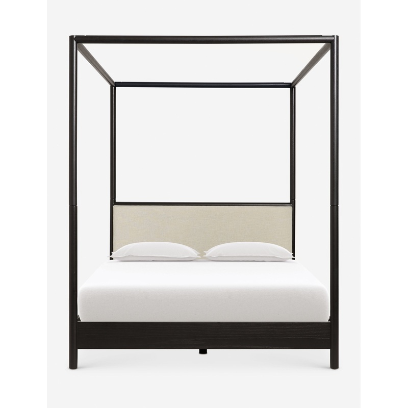 Simonette Canopy Bed Black Queen