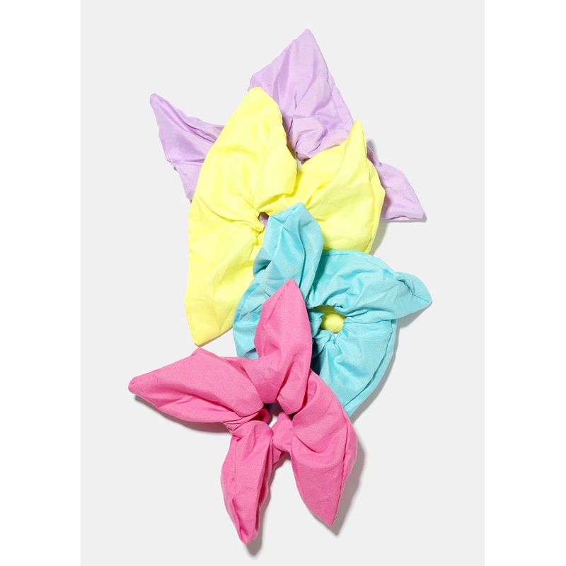 Squared Shape Scrunchie Purple