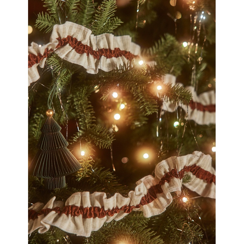 Carlen Linen Satin Garland Olive