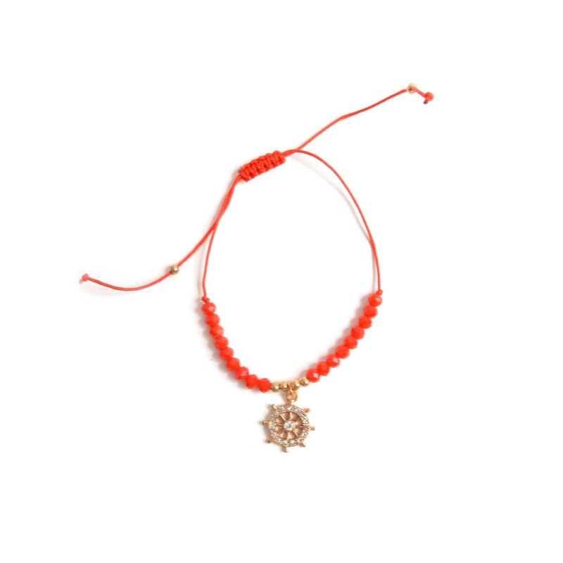 Pirate Ship Bracelet Red