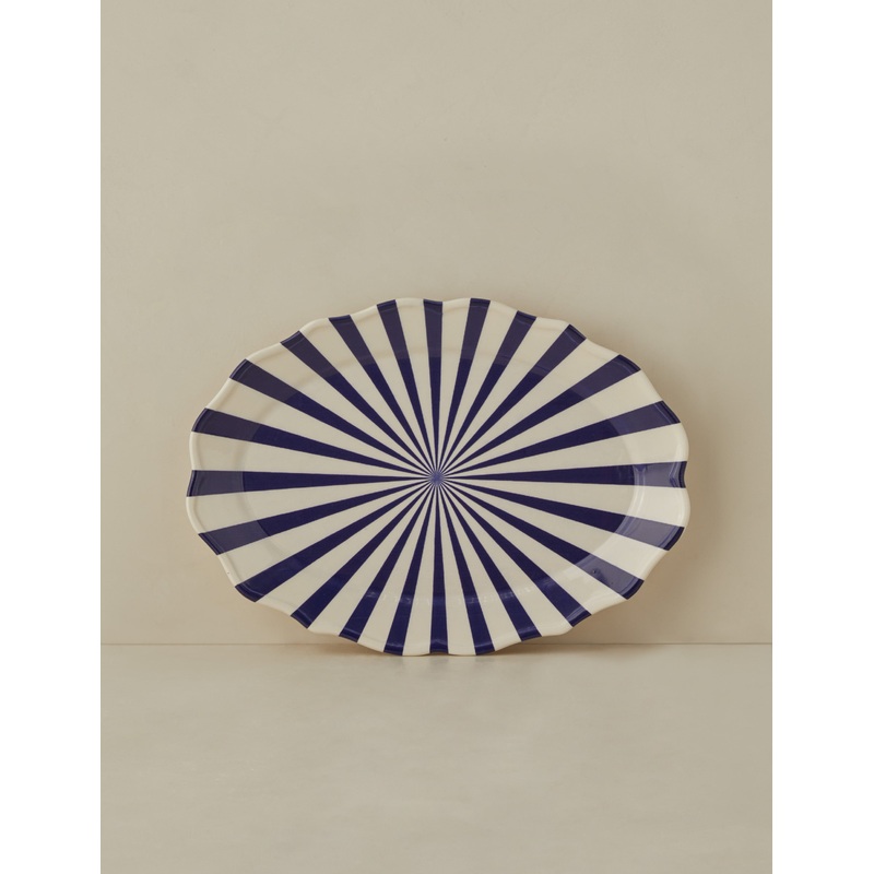 Mafalda Stoneware Serveware by Maison Madison Oval Platter