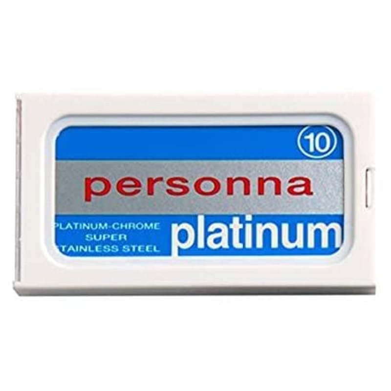 Personna Platinum Chrome Double Edge Safety Razor Blades (10 Count)