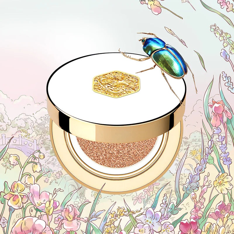 MAOGEPING Forbidden City 5th – Butterfly In Flowers Series Cushion Liquid Foundation 5g  #611 Snow Pear Blossom
