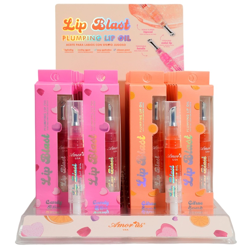 Amor Us Lip Blast Plumping Lip Oil – Wholesale Display 36 Units (CO-BLASTD)