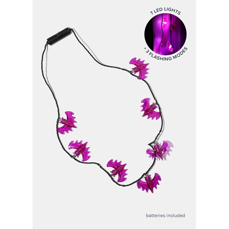 Miss A Bat Light-Up Necklace