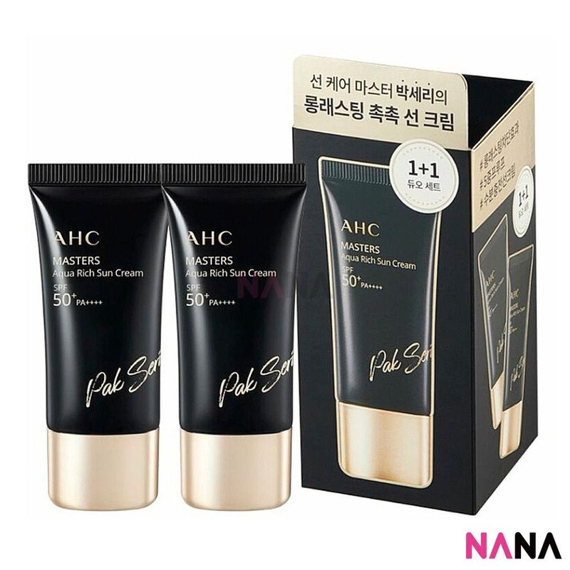 AHC Masters Aqua Rich Sun Cream SPF50+ PA++++ 30ml + 30ml