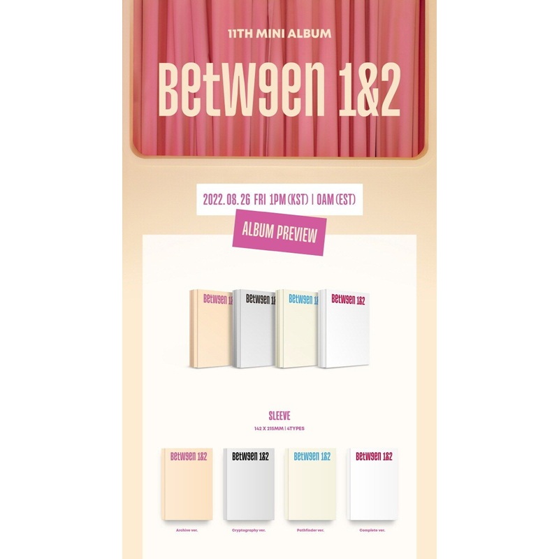 [RANDOM] TWICE – BETWEEN 1&2 (11TH MINI ALBUM)