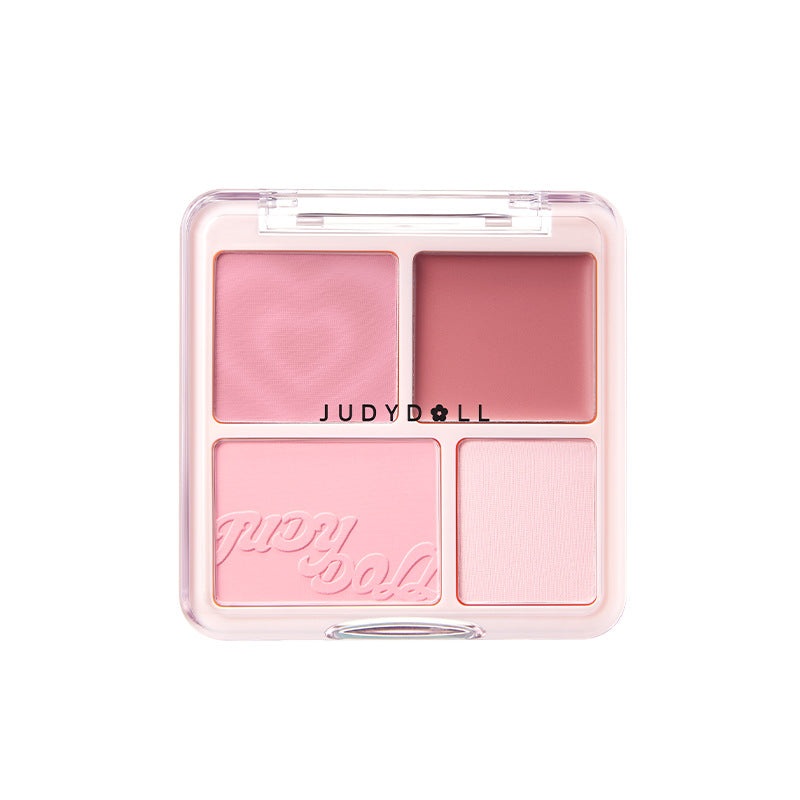 Judydoll Natural Matte Blush & Highlighter Palette 9g  01 Milk Apricot Melon