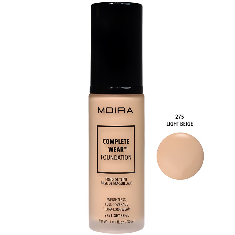 Moira Beauty Complete Wear Foundation Light Beige – Wholesale 3 Units (CWF275)