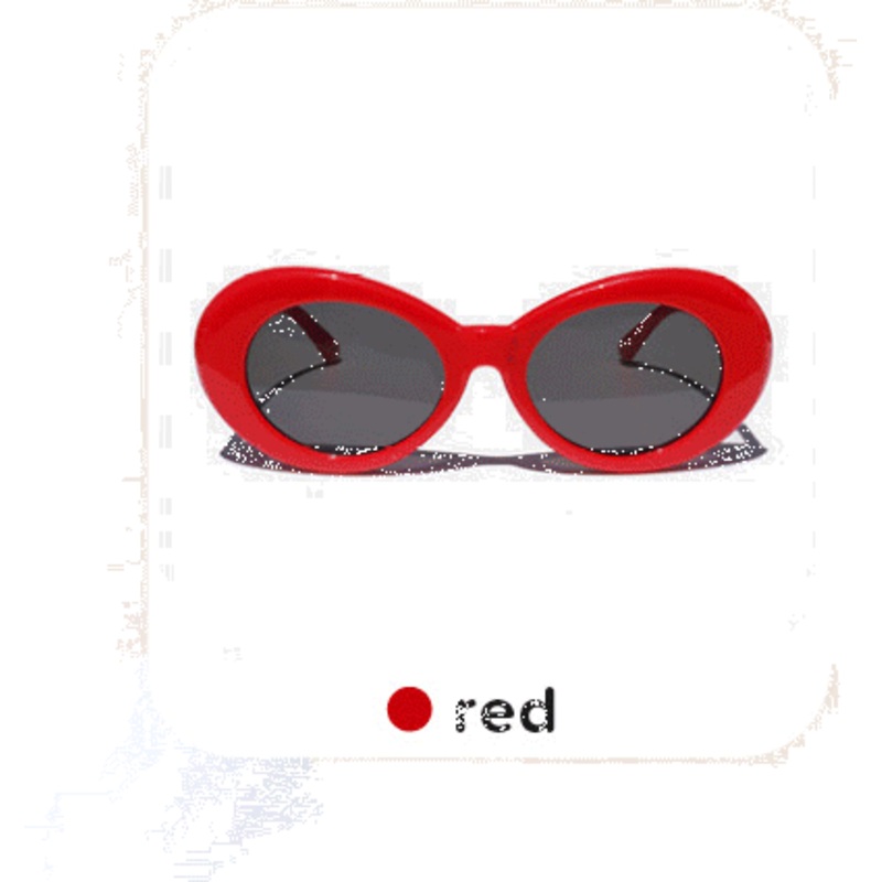 Retro Oval Glasses Pink