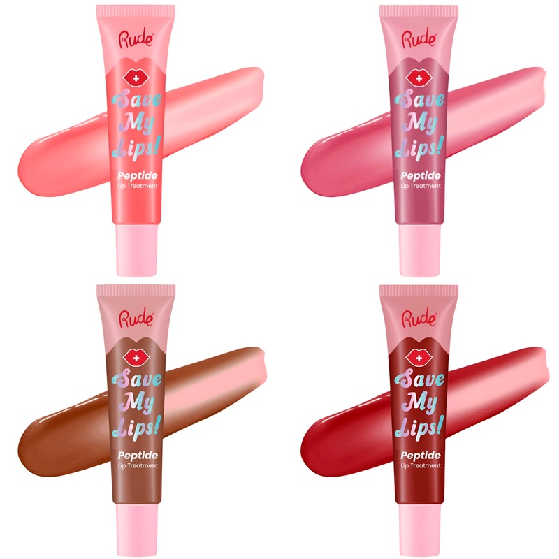 Rude Cosmetics Save My Lips! Peptide Lip Treatment Assorted – Wholesale 12 Units (RC-38804-09)