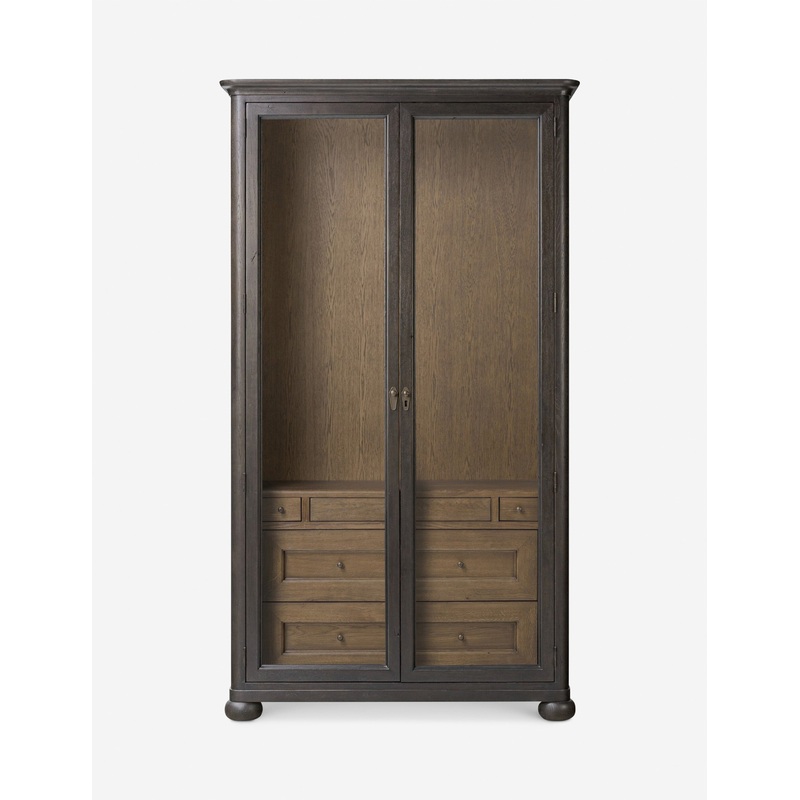 Sussex Curio Cabinet by Amber Lewis x Four Hands Smoked Black