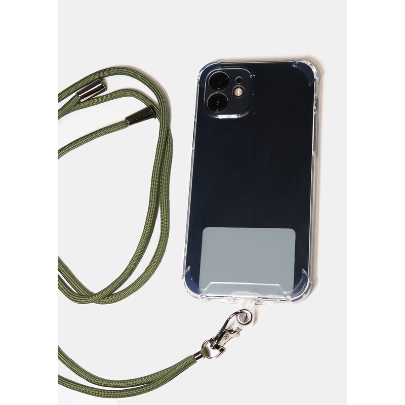 Phone Lanyard Necklace Pink