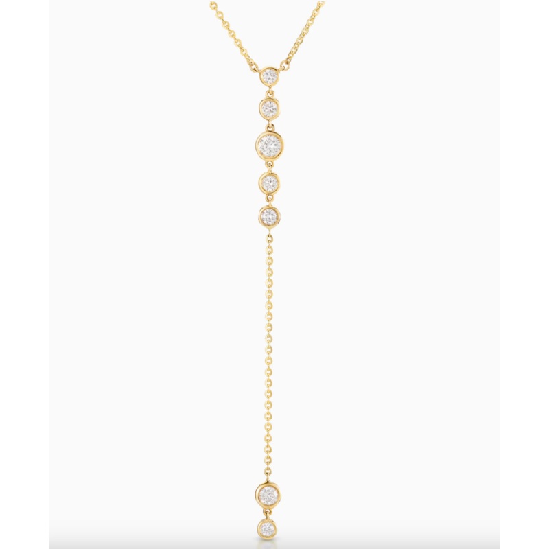 Bezel Starstruck Lariat Necklace