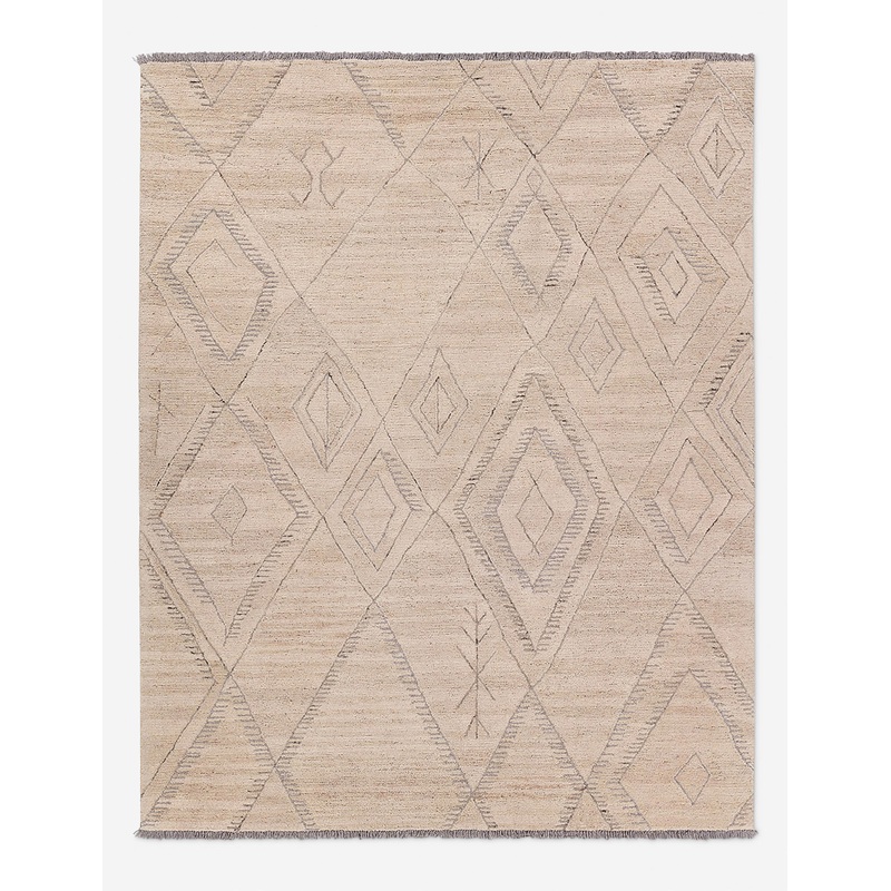 Esca Hand-Tufted Wool Moroccan-Style Rug 5′ x 8′