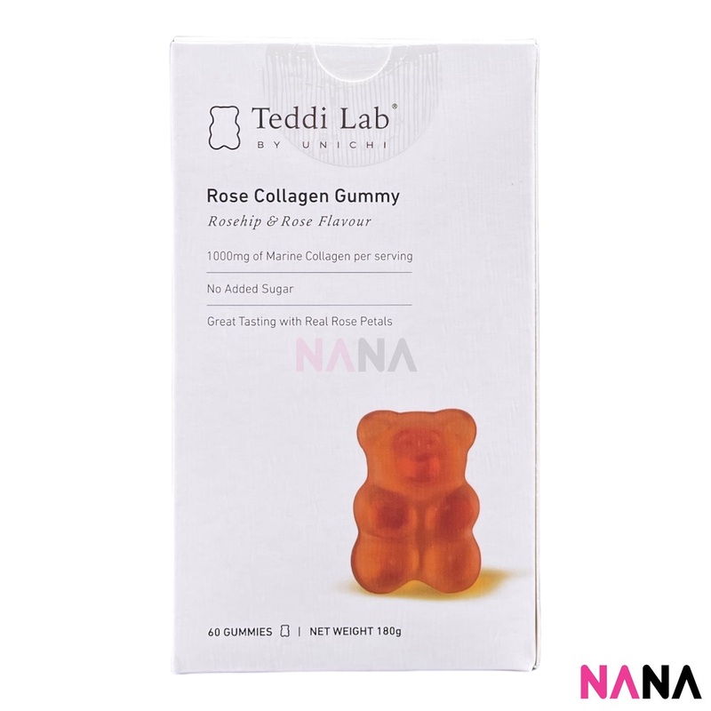 Unichi Teddi Lab Rose Collagen Gummy Bear 60 Gummies