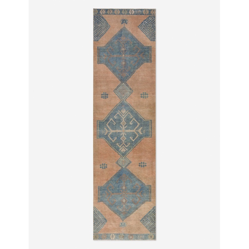 Vintage Turkish Hand-Knotted Wool Runner Rug No. 271, 3’2″ x 11’8″