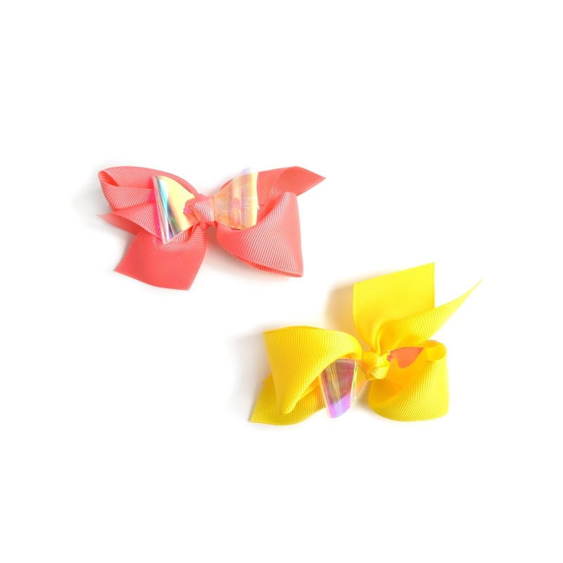 Color Your Life Bow Set(2pc) White
