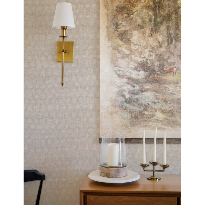 Faux Grasscloth Primitivo Textured Peel + Stick Wallpaper by Jeremiah Brent Natural