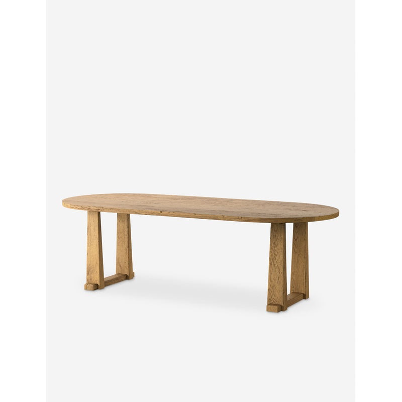 Ayla Dining Table by Amber Lewis x Four Hands Aged Pine