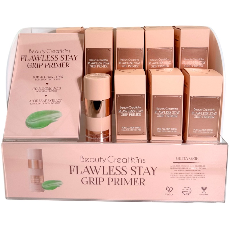 Beauty Creations Flawless Stay Grip Primer – Wholesale Dipslay 12 Units + 1 Tester (FSGP)