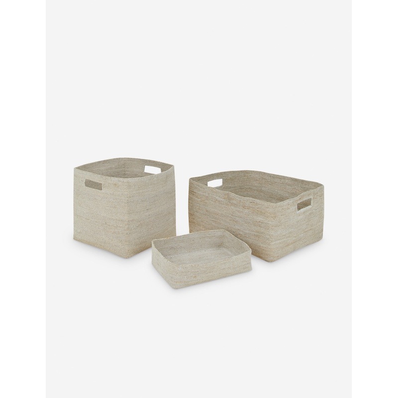 Essential  Basket by Hawkins New York Natural Letter Tray