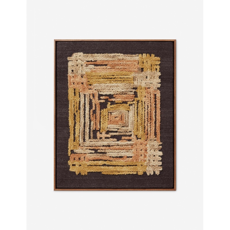 Octavia I Textile Wall Art Gold 24″ x 30″