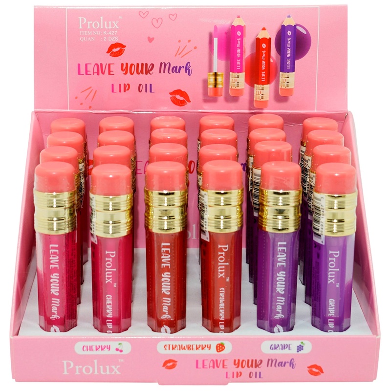 Prolux Leave Your Mark Lip Oil – Wholesale Display 24 Units (K-427)