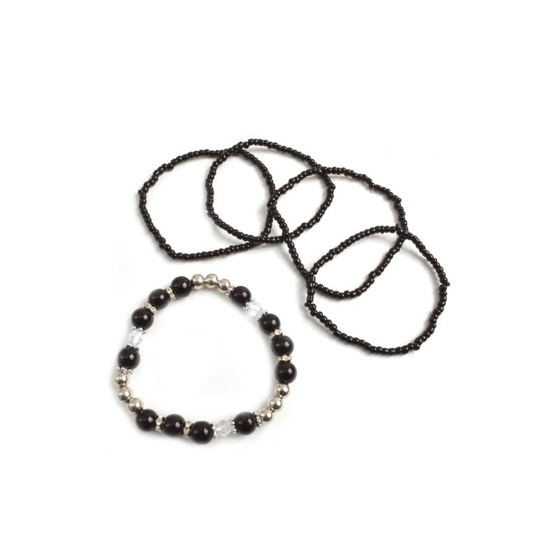 Ball Beads Bracelet Fuchsia