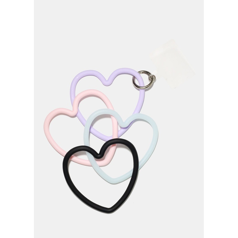 Heart Wristlet Phone Holder Yellow