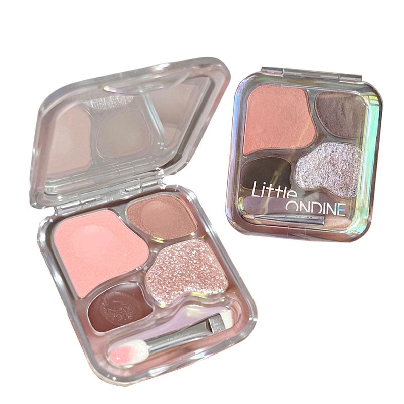 LITTLE ONDINE Four Colors Aegyo-sal Eyeshadow Palette 4.5g  #01 Languid Creamy Apricot