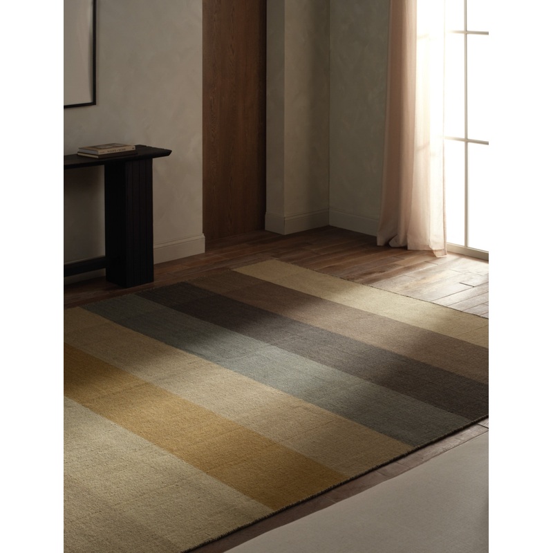 Zealand Handwoven Wool Rug Yellow Gold 6′ x 9′