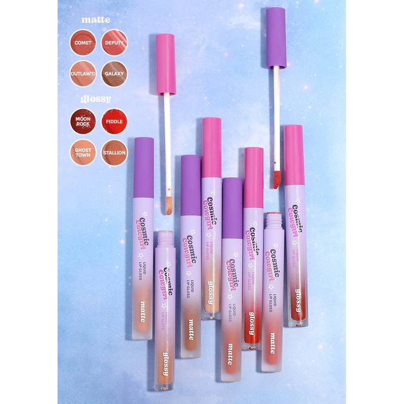 AOA Cosmic Cowgirl Lip Gloss – Matte + Glossy Comet