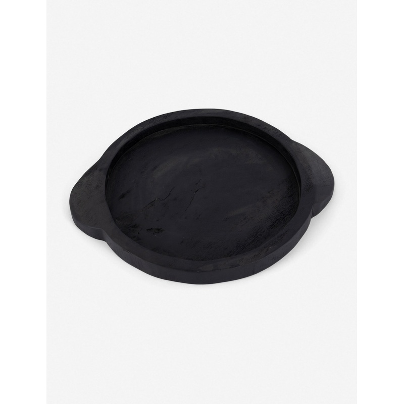 Lylah Round Tray Carbonized Black