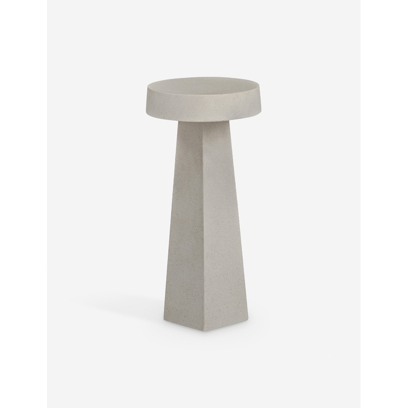 Olesya Indoor / Outdoor Round Side Table Black