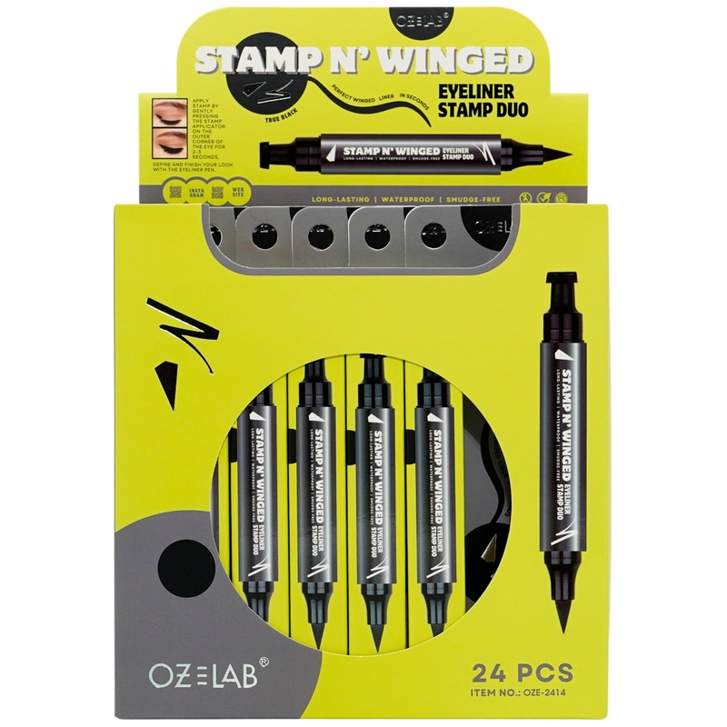 Oz Lab Stamp N’ Winged Eyeliner Stamp Duo – Wholesale Display 24 Units (OZE-2414)