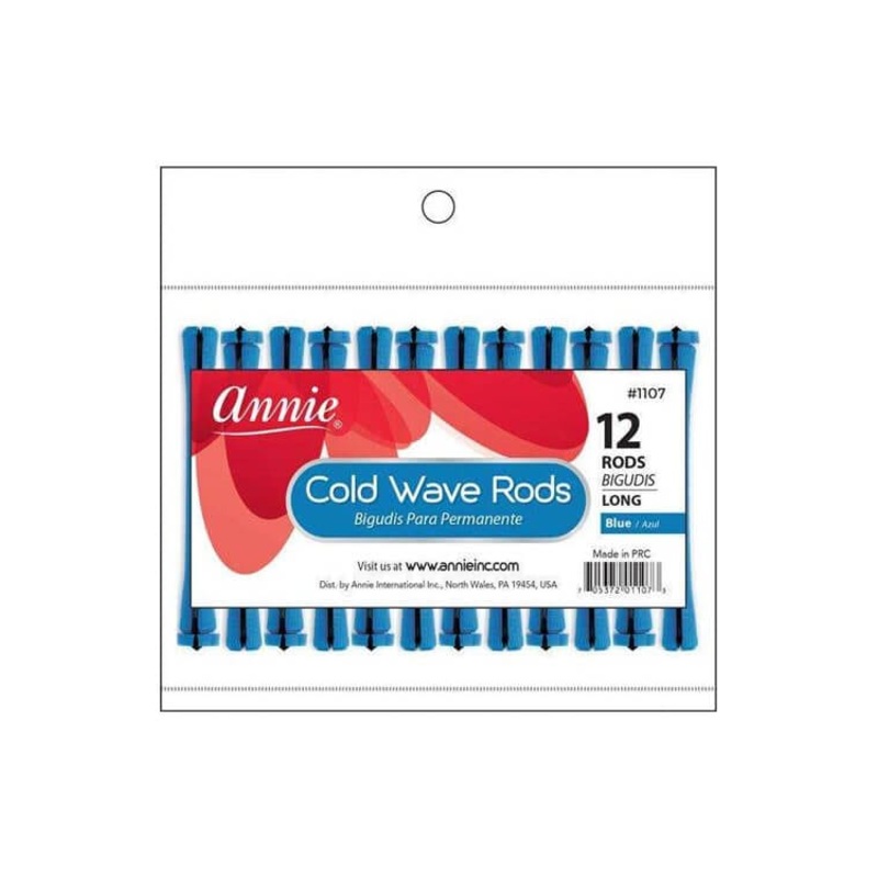Annie #1107 Long Cold Wave Rods 12 ct Blue