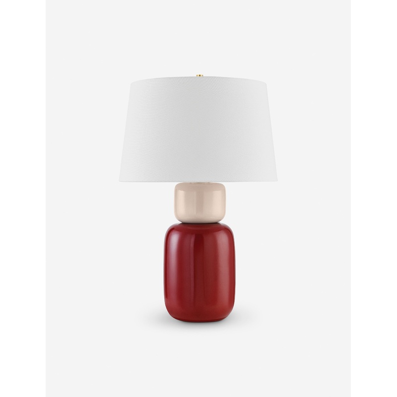 Dores Table Lamp Bordeaux and Blush