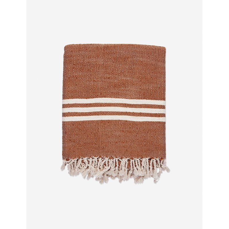Sima Turkish Towel by House No. 23 Saddle