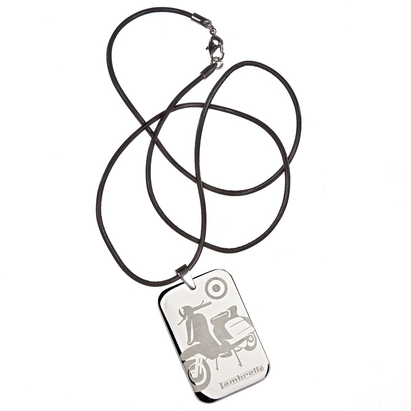 Lambretta Scooter Dog Tag Men’s Necklace