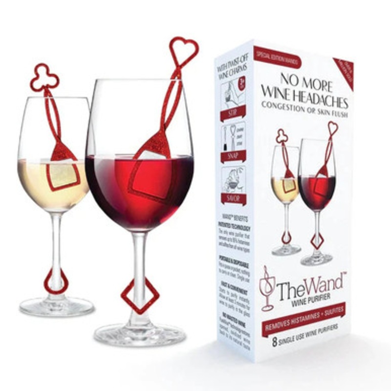 The Wand – Wine Purifier (RED) 8 Pack
