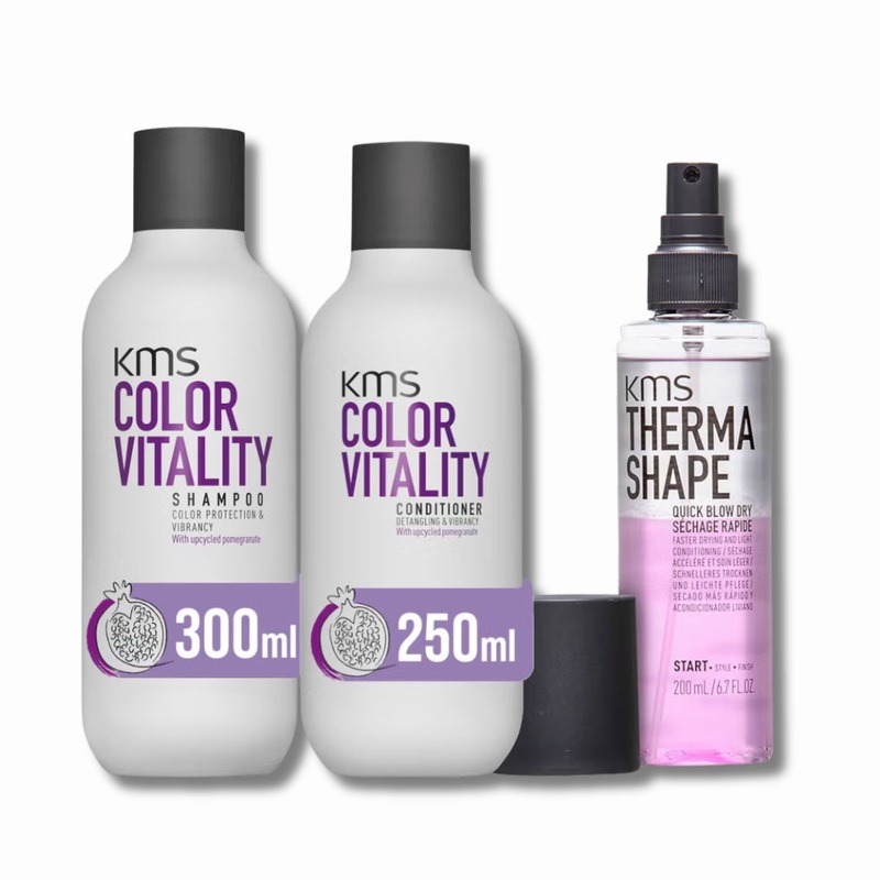 KMS Colour & Heat Protection Bundle for All Hair Types (Worth 66)