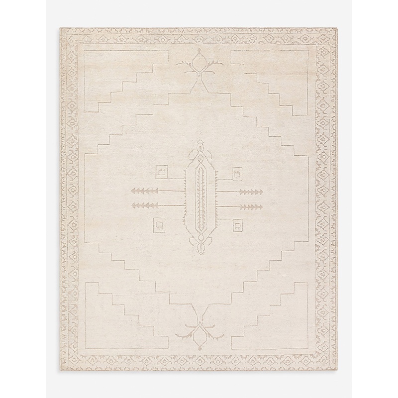 Ansa Hand-Knotted Wool-Blend Moroccan-Style Rug 8′ x 10′