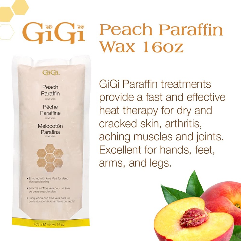 GiGi Paraffin Wax 16 oz / 453 ml – Peach Infused