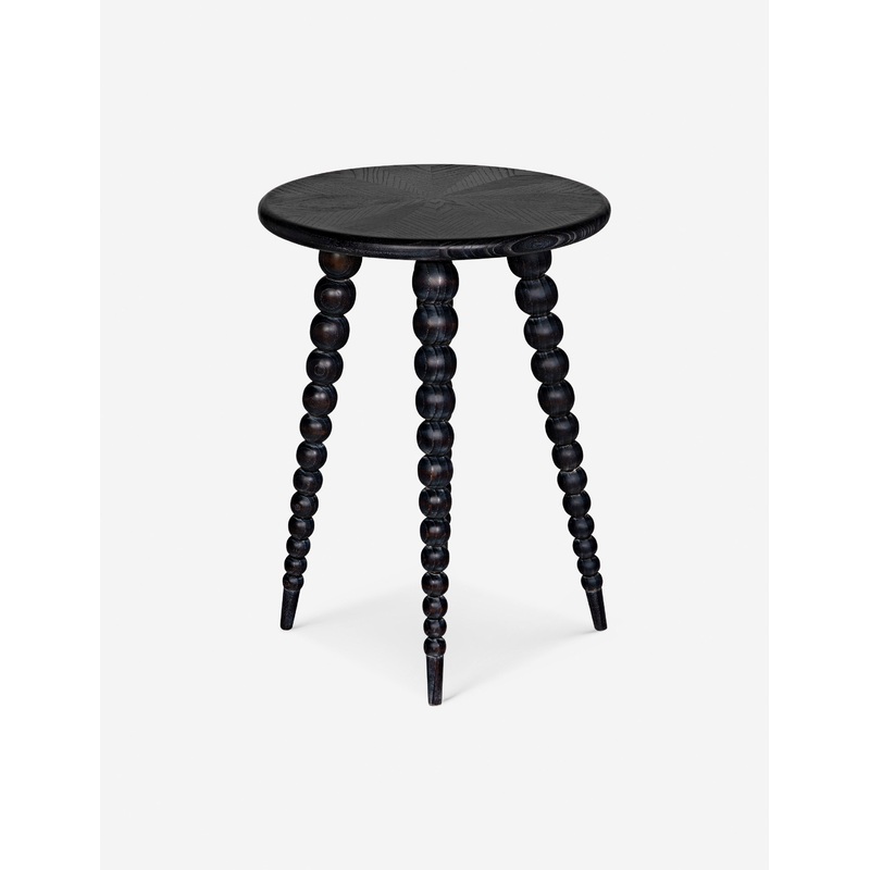 Russo Round Side Table Black