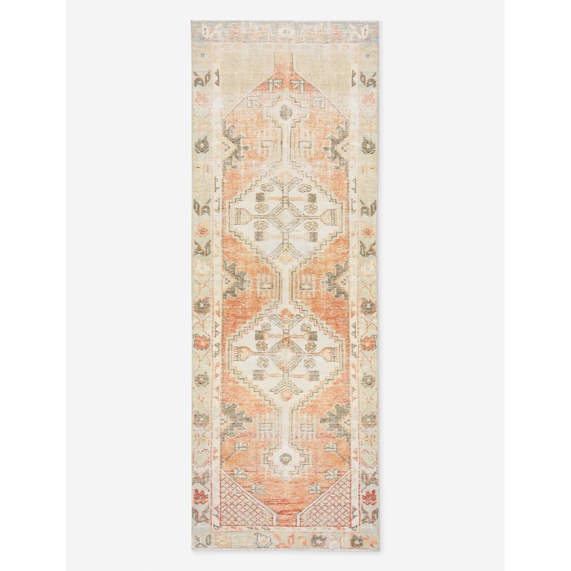 Vintage Turkish Hand-Knotted Wool Runner Rug No. 286, 2′ 3″ X 6′ 9″